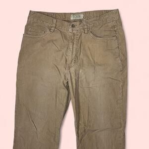 Tan jcrew corduroy trousers